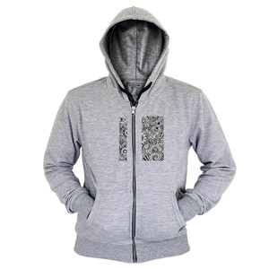 Hoodie Zipper abstract 008