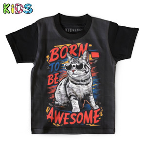 Kaos Anak Full-Print Born to be Awesome #2