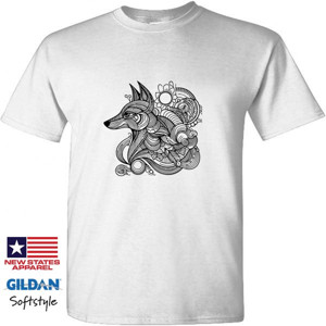 Kaos Premium - Seni Gambar Abstrak Penona Binatang