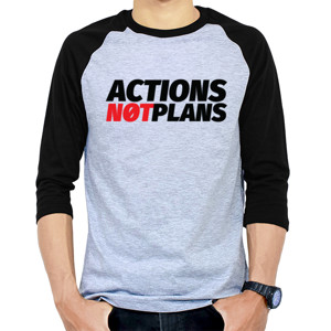 Kaos Raglan No Talk Just Do T-Shirt