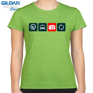 Kaos Eat Sleep Photo Repeat