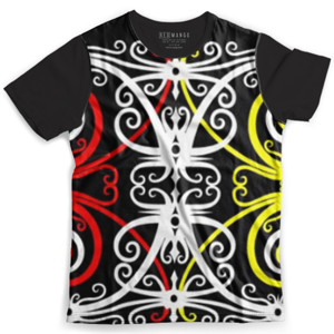 Kaos Fullprint Motif Dayak