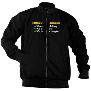 Jaket Bomber Kaos Ruteng Tombo ata mesen