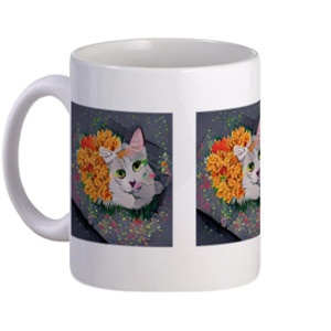 Mug What if cats are made of flowers