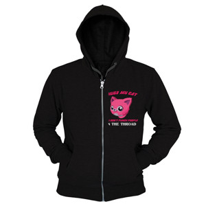 Hoodie Zipper Cat lover t-shirt, t-shirt gift for cat lover,