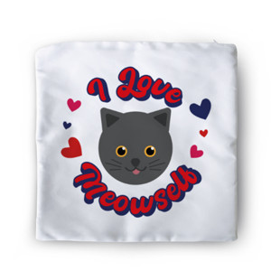 Sarung Bantal I Love Meowself