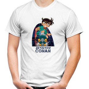 Kaos Detective Conan with Skateboard