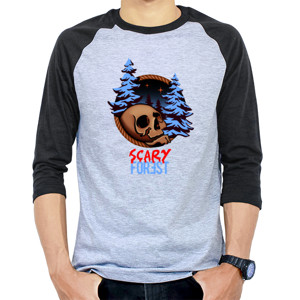 Kaos Raglan Scary Forest