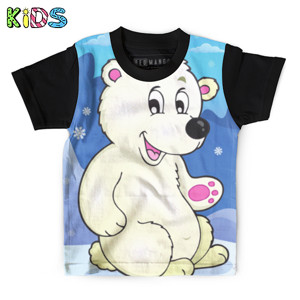 Kaos Anak Full-Print winter bear