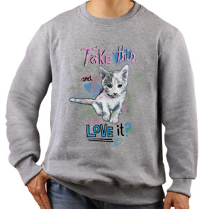 Jaket Sweater Take This Cat