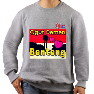 Jaket Sweater Kaos Kongkow (Depan+Belakang) DEMEN BENTENG 