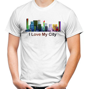 Kaos I love My City - Aku Cinta Kotaku - Kaos Kota Pria