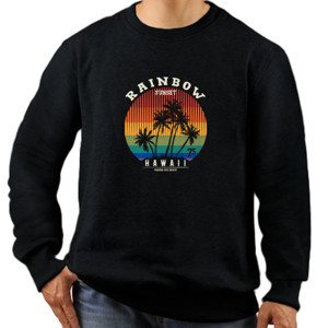 Jaket Sweater Rainbow Sunset