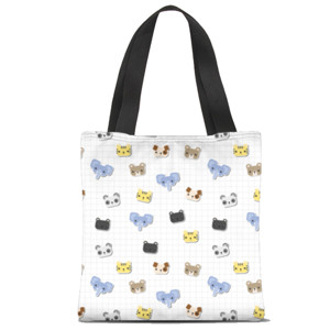 Tas Tote Fullprint ANIMAL STICKER