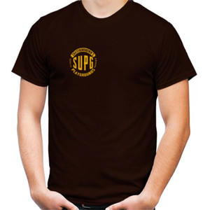 Kaos supg round logo design 