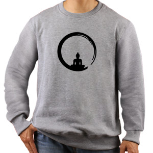 Jaket Sweater Kaos Buddha Meditation (Enso) (SB3BY)