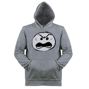 Jaket Hoodie Kaos Angry Emoticons (SB5P8)