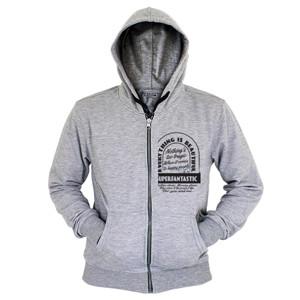 Hoodie Zipper Superfantastic Everything is beautiful 