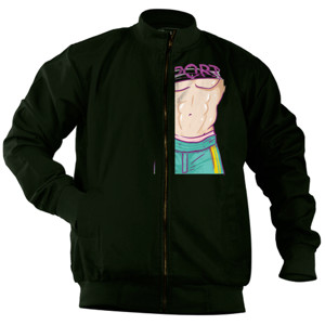 Jaket Bomber Tubuh atletis