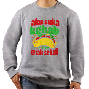 Jaket Sweater Aku suka Kebab Enak Sekali