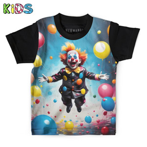 Kaos Anak Full-Print balloon clown