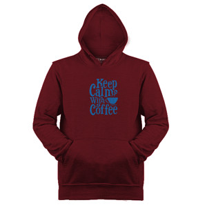 Jaket Hoodie Keep Calm With Coffee