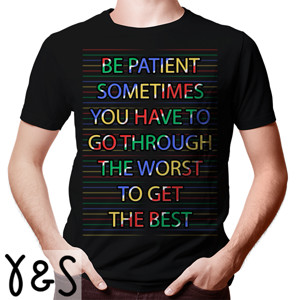 Kaos Motivational Quotes T-Shirt ONeck Y&S- Black