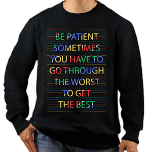 Jaket Sweater Motivational Quotes T-Shirt ONeck Y&S- Black