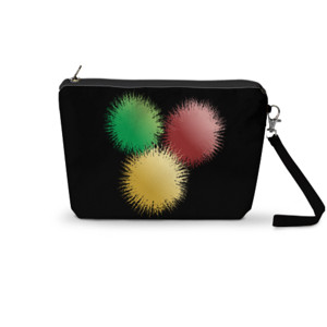 Pouch Trapesium Bola Bulu (Feather Balls)