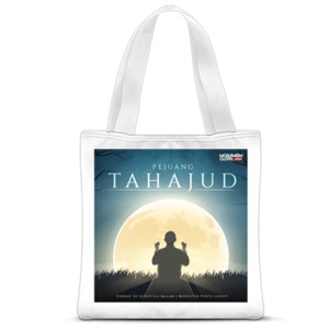 Tas Tote Fullprint Totebag dakwah pejuang tahajud