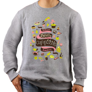 Jaket Sweater Kaos Bon Apettite beib