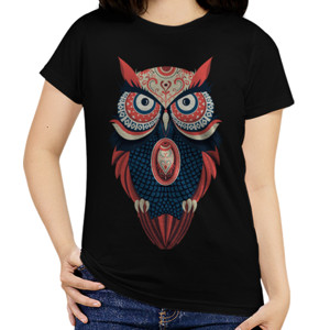 Kaos colorful owl