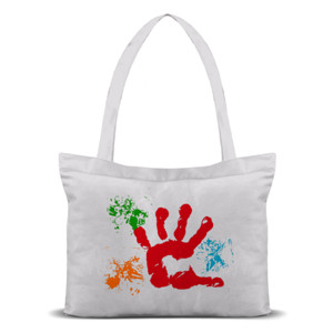 Tas Tote Gambar Tangan