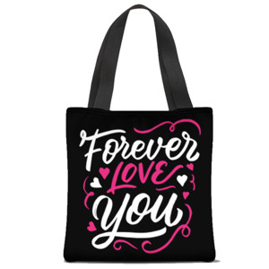 Tas Tote Fullprint Forever Love You