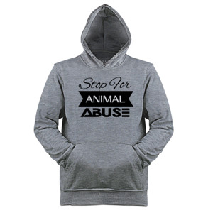 Jaket Hoodie Stop for Animal Abuse