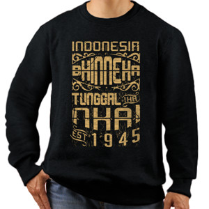 Jaket Sweater NKRI BHINNEKA TUNGGAL IKA gold