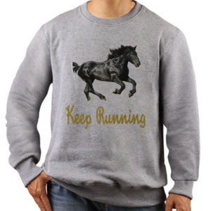 Jaket Sweater Keep Running
