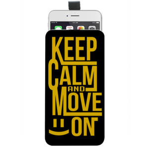Sarung HP Pouch KEEP CALM AND MOVE ON 2