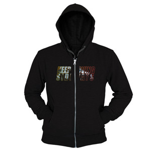 Hoodie Zipper Keep Moving Sideways