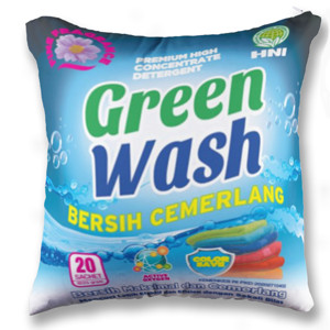 Bantal Green Wash 2 sisi