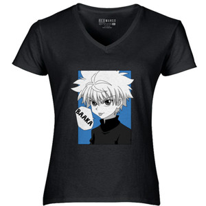 Kaos Killua hunter x x hunter anime jepang blue tshirt
