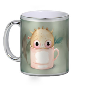 Mug Silver Cute Monster in A Mug 2