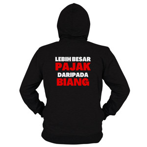 Hoodie Zipper Lebih Besar Pajak Daripada Biang