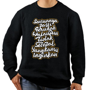 Jaket Sweater Kaos motivsi