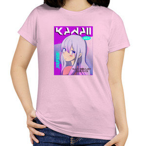 Kaos Kaos Tema Anime Kawaii Jepang Pink Lucu Dan Cute