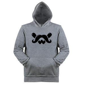 Jaket Hoodie With Mustache