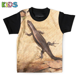 Kaos Anak Full-Print Lizard