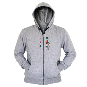 Hoodie Zipper Si Kecil Berbulu yang Hangat di Tengah Salju