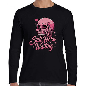 Kaos Desain Kaos Dark Love Tengkorak Pink Estetik