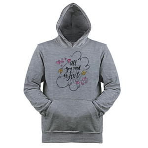 Jaket Hoodie All You Need Is Love